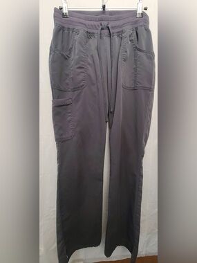 Scrubstar Women's Charcoal Gray Cargo Scrub Pants Medical Surgical- Size Small